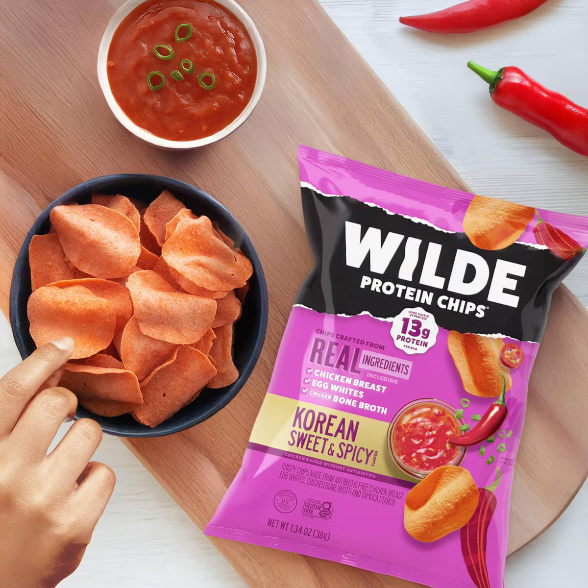 Wilde Protein Chips (1 bag) — alternate angle view
