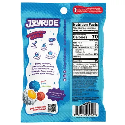 Joyride Low Sugar Candy (1 bag of 3 servings)