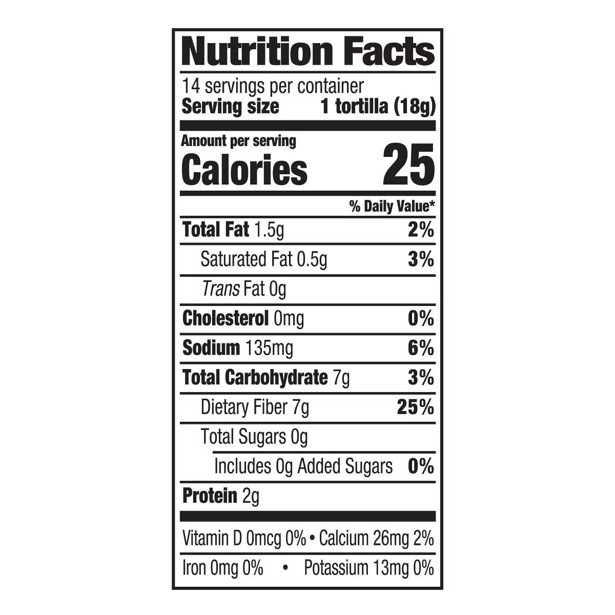 Guerrero Street Taco Size Zero Net Carbs Tortillas -(14 taco tortillas) — image 3