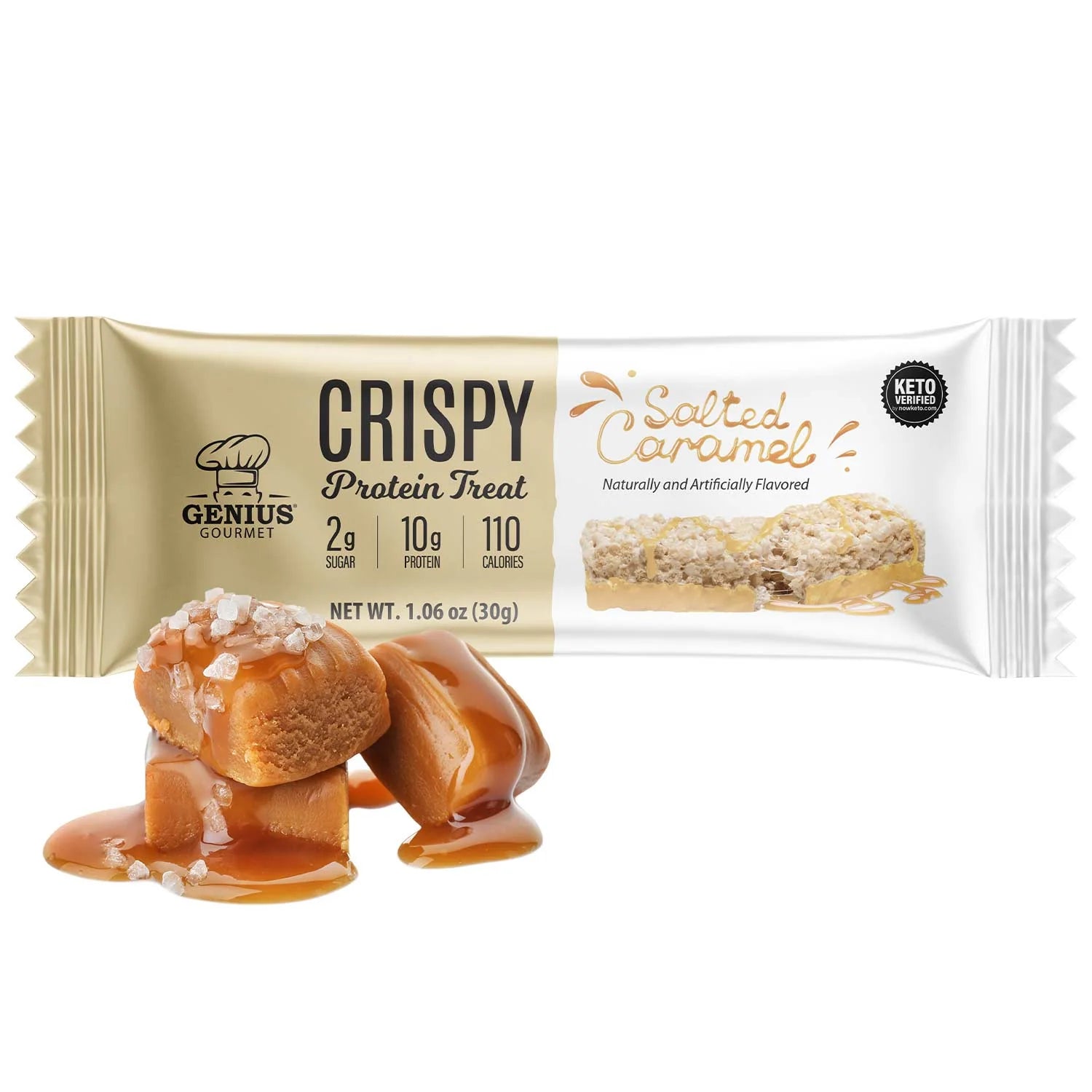 Genius Gourmet Crispy KETO Protein Bar (1 bar) - Top Nutrition and Fitness