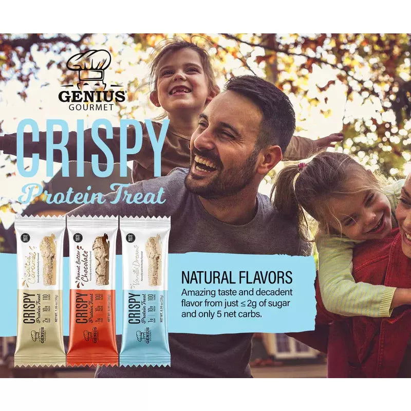Genius Gourmet Crispy KETO Protein Bar (1 bar) - Top Nutrition and Fitness