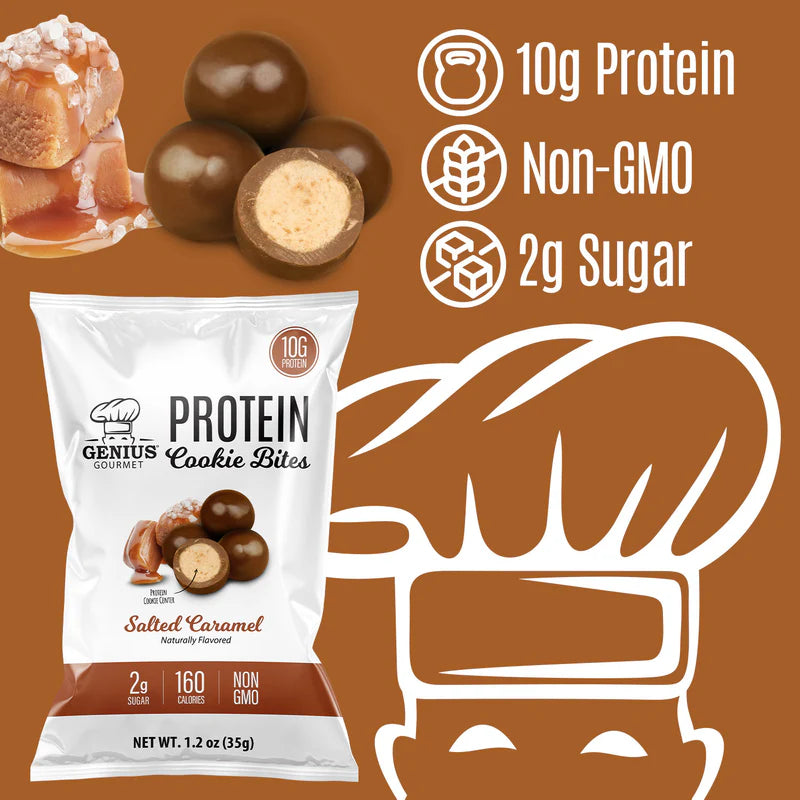 Genius Gourmet KETO GF Cookie Bites (1 bag) - Top Nutrition and Fitness