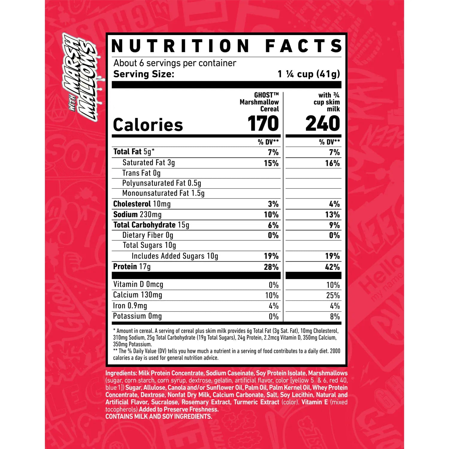 Ghost High Protein Cereal (1 box) - Top Nutrition and Fitness