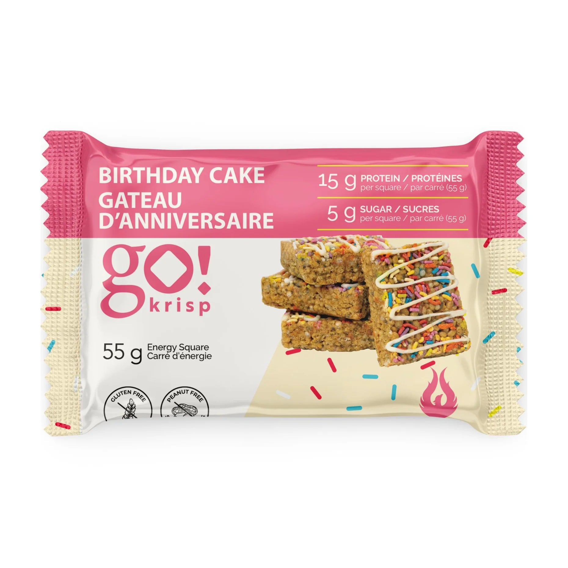 Go Nutrition Go Krisp Protein Bar (1 bar) - Top Nutrition and Fitness