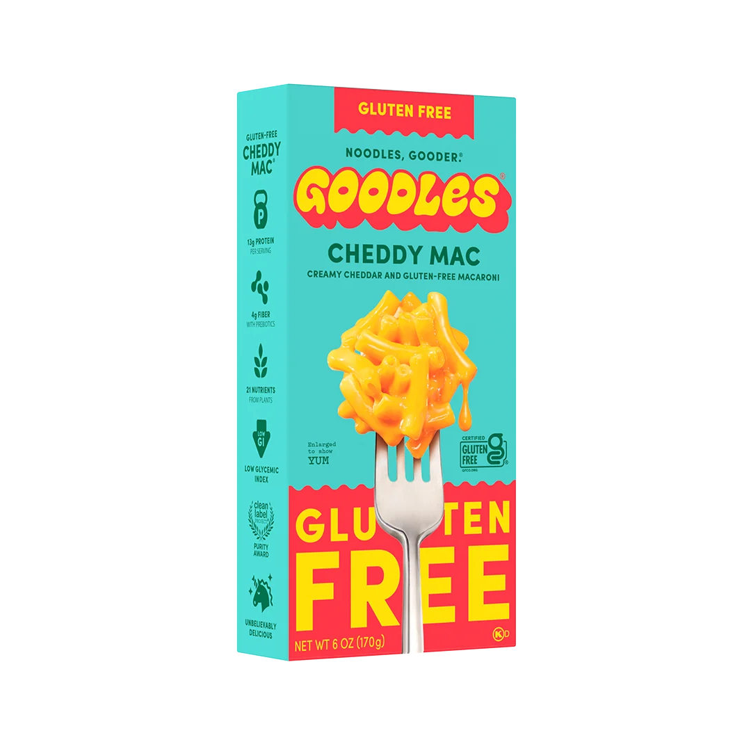 Goodles Protein Mac N' Cheese (1 box) — Cheddy Mac Creamy Cheddar *GLUTEN FREE*