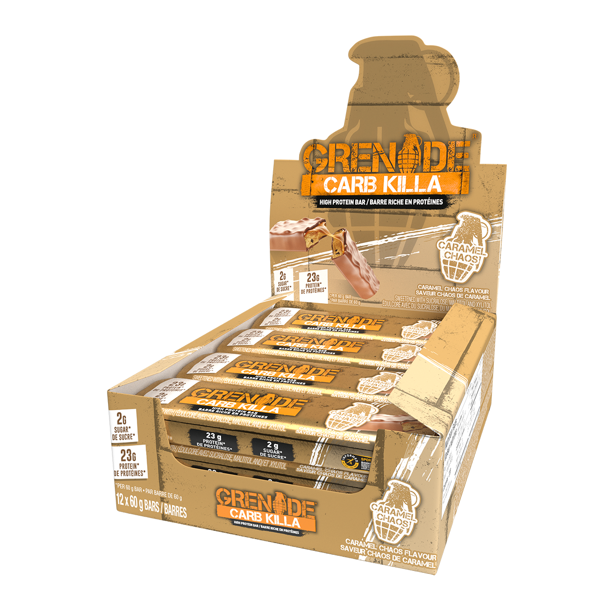 Grenade Carb Killa KETO Protein Bars (Box of 12) - Top Nutrition and Fitness Canada Jaffa Quake (Orange choc)-White Chocolate Salted Peanut-OREO (Official Collab)-OREO White (Official Collab)-Peanut Nutter