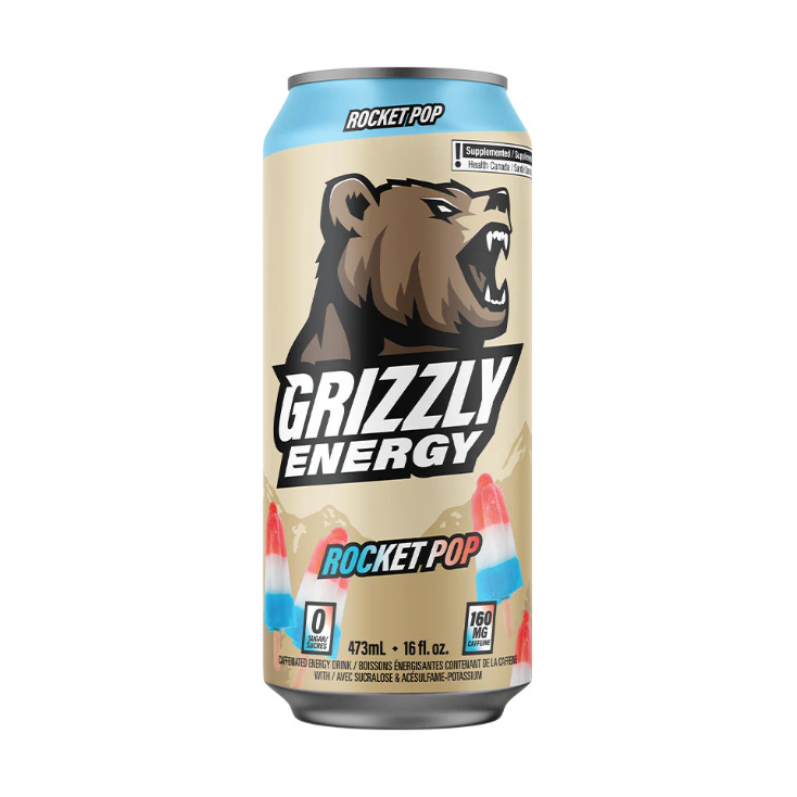 Grizzly Sugar Free Energy Drink (1 can) - Top Nutrition and Fitness
