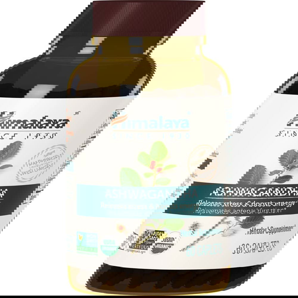 Himalaya Organic Ashwagandha (60 caplets) - Top Nutrition and Fitness