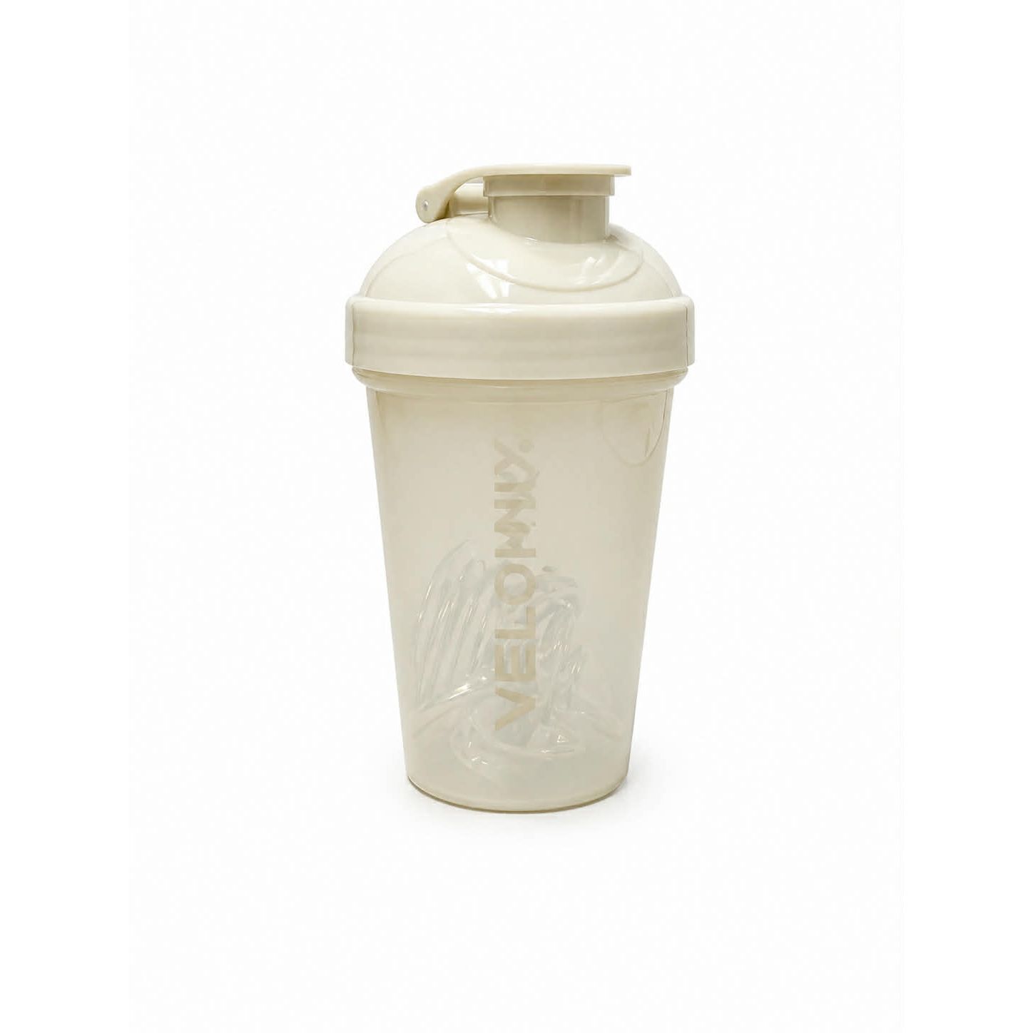 VELOMIX Shaker Bottle with stainless ball (1 bottle - 20oz) — Beige