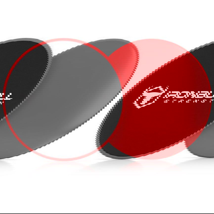 Iron Bull Strength Power Gliderz - Gliding Disks for carpet or floor (1 pair) - Top Nutrition and Fitness