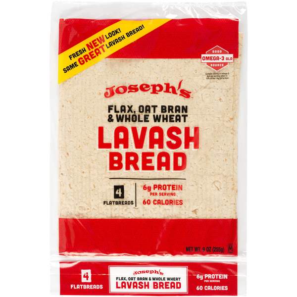 Joseph's Bakery KETO Lavash Bread (4 flatbreads per bag) - Top Nutrition and Fitness