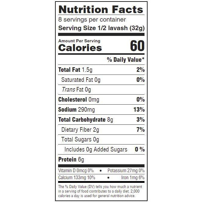 Joseph's Bakery KETO Lavash Bread (4 flatbreads per bag) - Top Nutrition and Fitness
