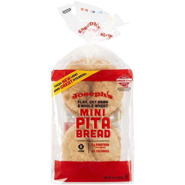 Joseph's Bakery KETO Mini Pita Bread (8 per bag) - Top Nutrition and Fitness