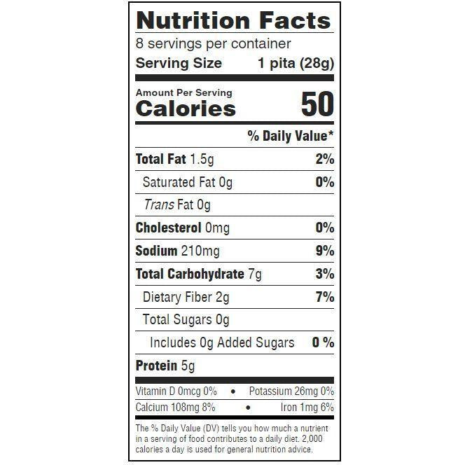Joseph's Bakery KETO Mini Pita Bread (8 per bag) - Top Nutrition and Fitness