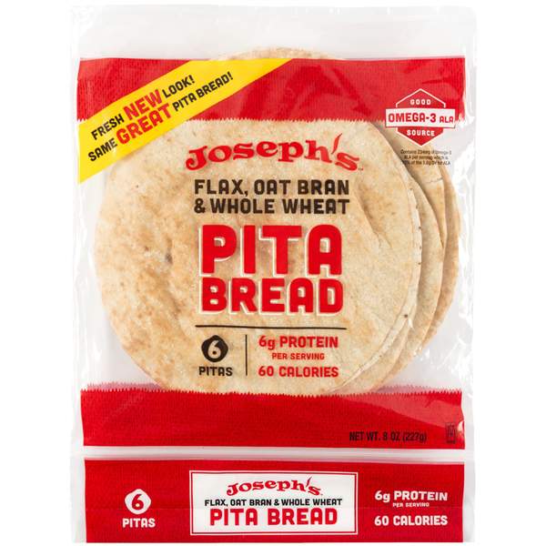 Joseph's Bakery KETO PITA Bread (6 per bag) - Top Nutrition and Fitness