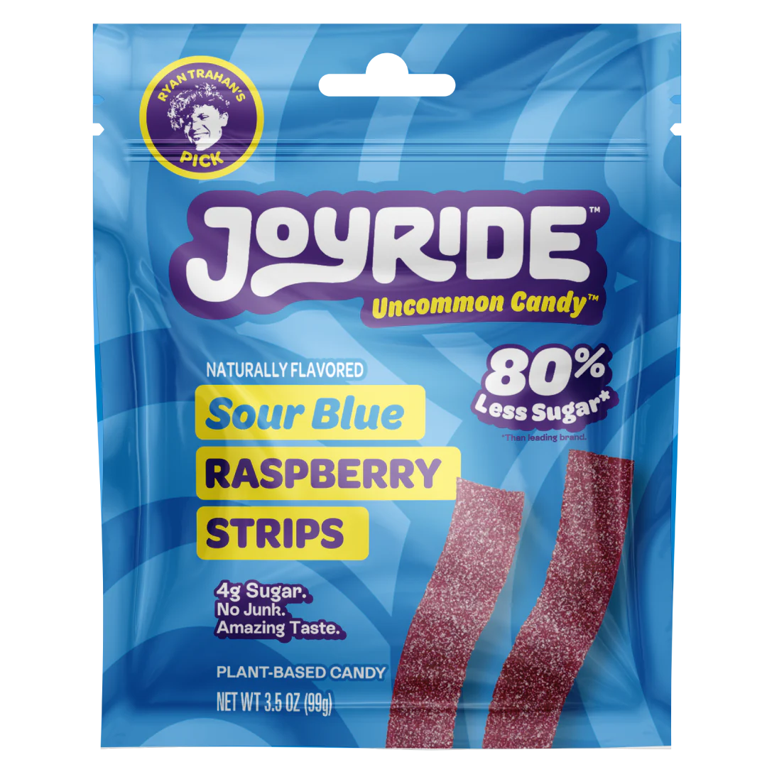 Joyride Low Sugar Candy (1 bag) — Sour Smacks COTTON CANDY *LIMITED EDITION* (3 serving bag) front