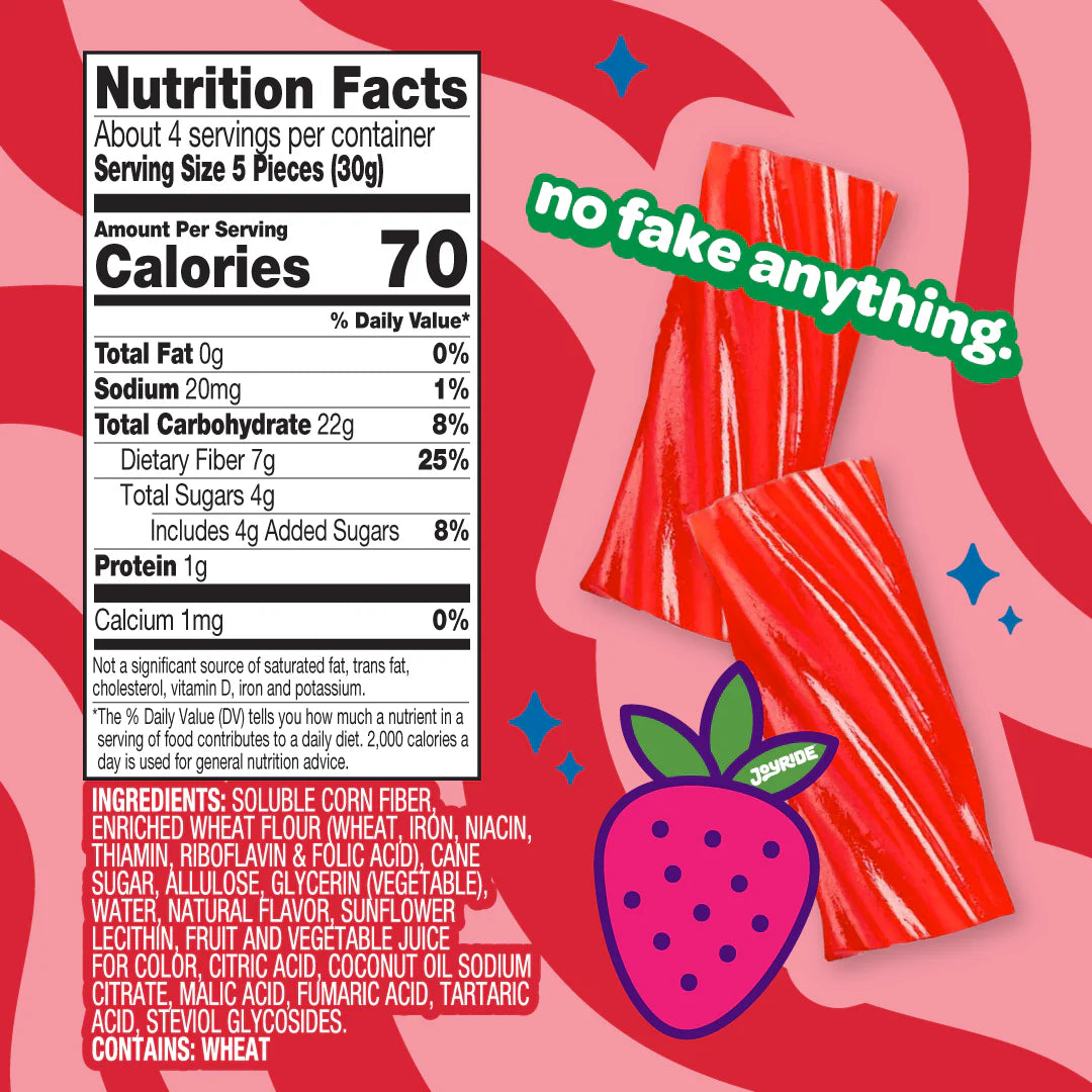 Joyride Low Sugar Sour Candy (3 servings bag) - Top Nutrition and Fitness