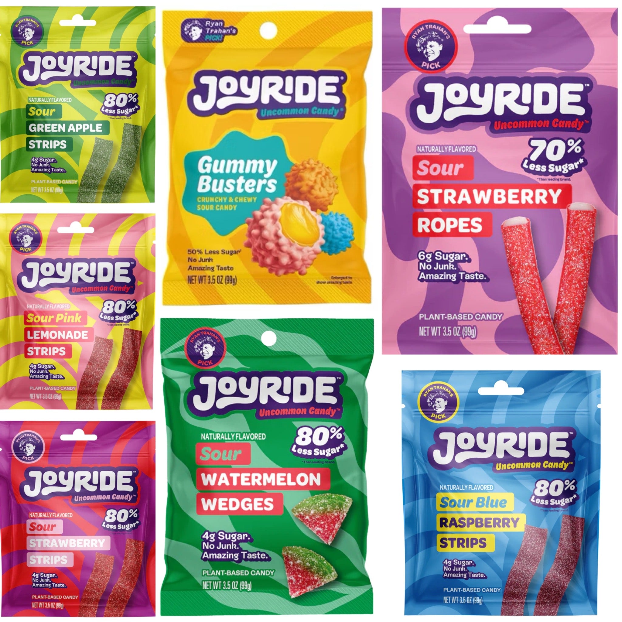 Joyride Low Sugar Sour Candy (3 servings bag) - Top Nutrition and Fitness