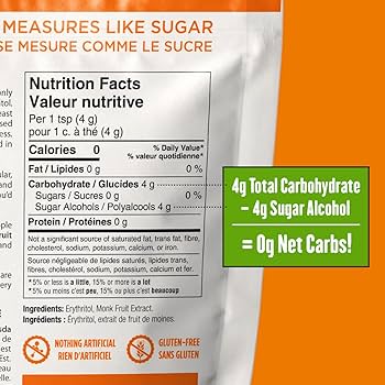 Krisda Monk Fruit Sweetener (454g) - Top Nutrition and Fitness
