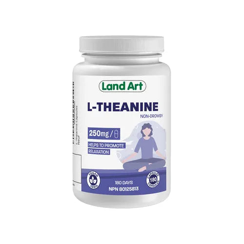 Land Art L-Theanine (Non-Drowsy) (250Mg - 180 Capsules) - Top Nutrition and Fitness