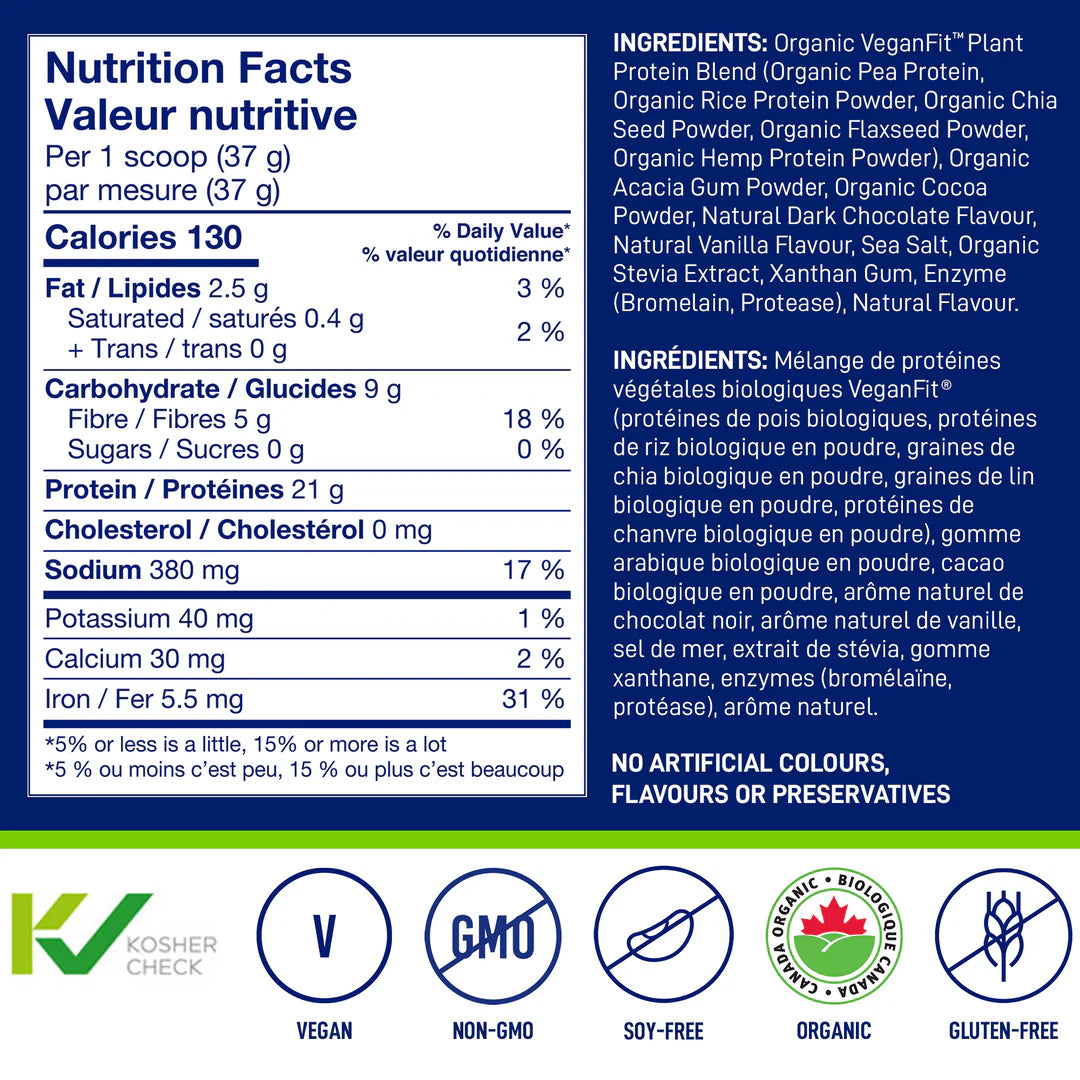 Leanfit Organic Plant Based Protein (715g) - Top Nutrition and Fitness