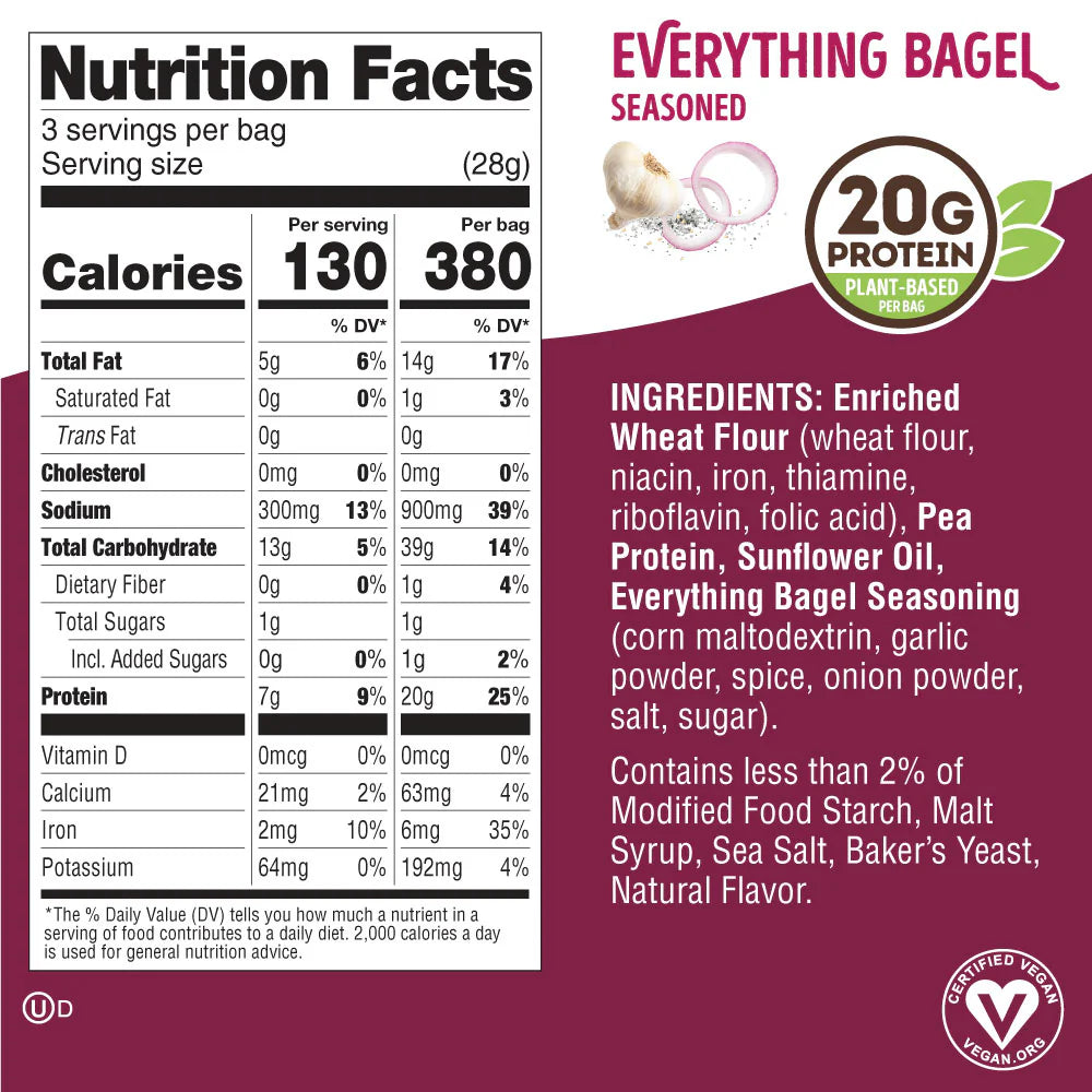 Lenny & Larry's Fitzels Vegan Protein Pretzels (3 servings) - Top Nutrition and Fitness