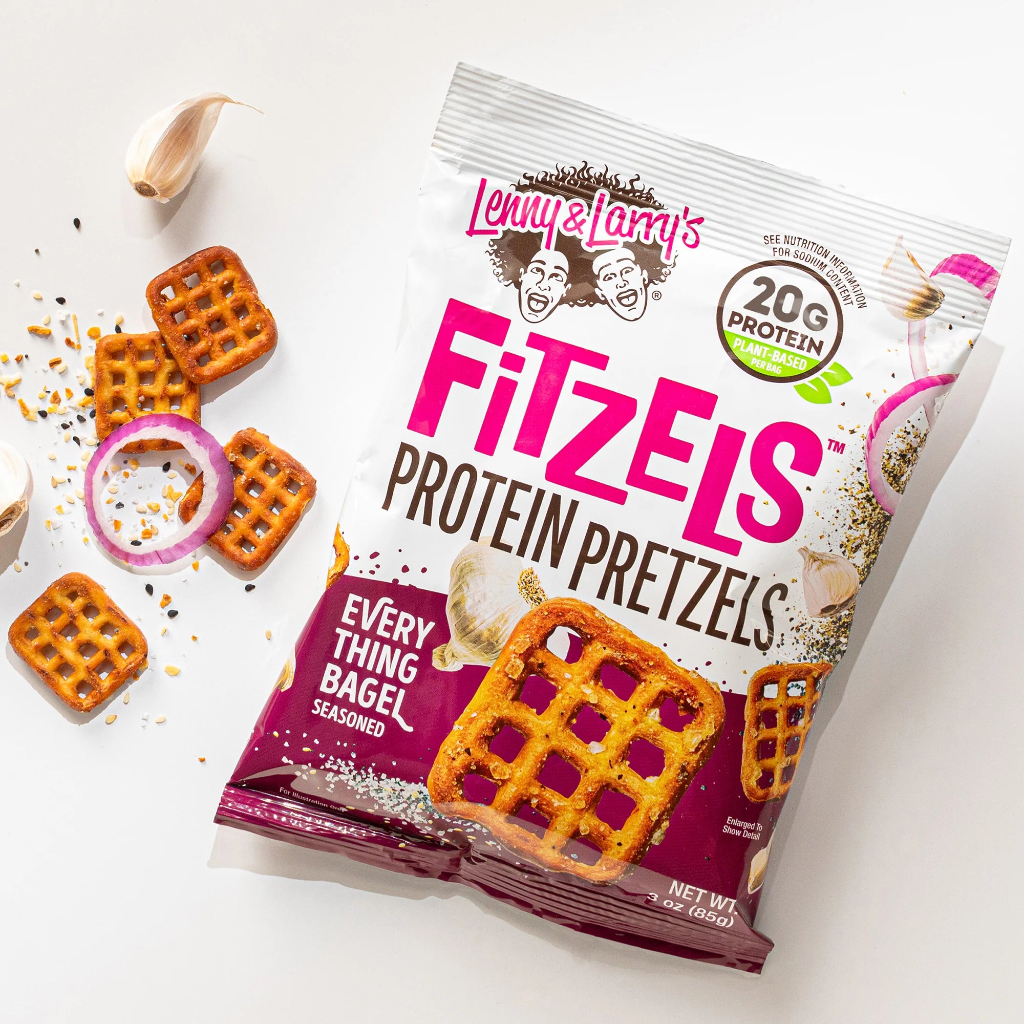 Lenny & Larry's Fitzels Vegan Protein Pretzels (3 servings) - Top Nutrition and Fitness