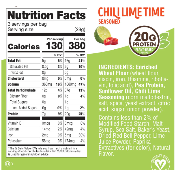 Lenny & Larry's Fitzels Vegan Protein Pretzels (3 servings) - Top Nutrition and Fitness