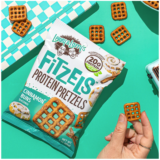 Lenny & Larry's Fitzels Vegan Protein Pretzels (3 servings) — Cinnamon Bun