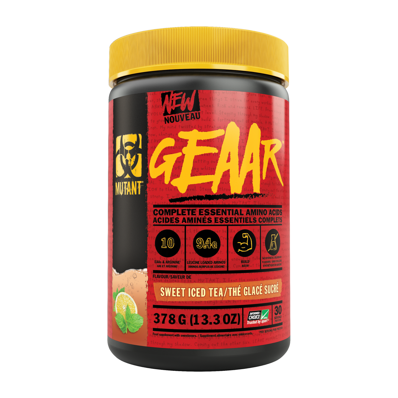 MUTANT GEAAR EAAs Complete Essential Amino Acids (30 servings) - Top Nutrition and Fitness