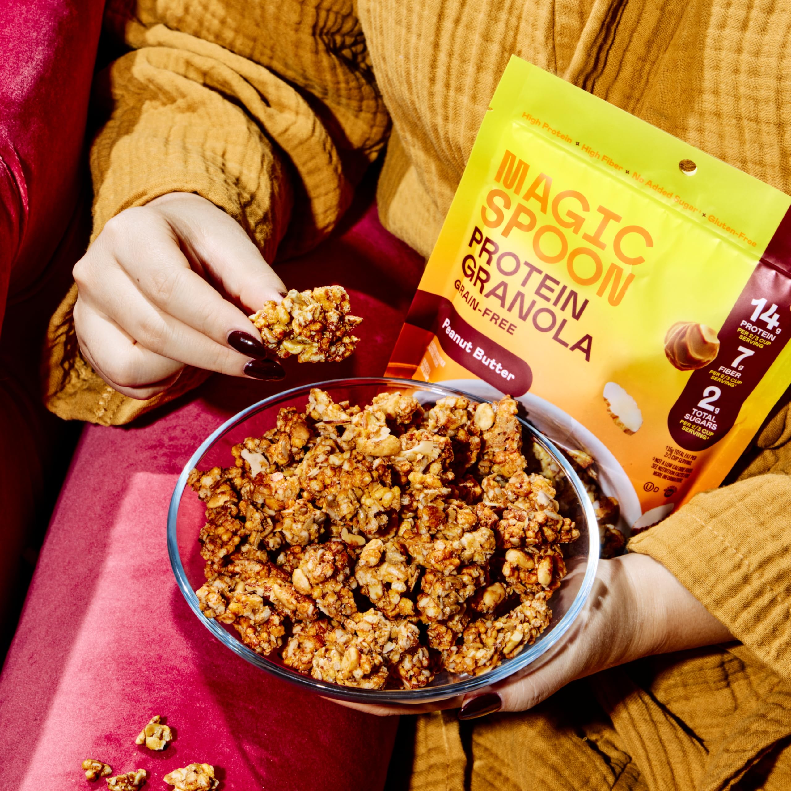 Magic Spoon GF KETO Protein Granola (1 bag of 3.5 servings) - Top Nutrition and Fitness
