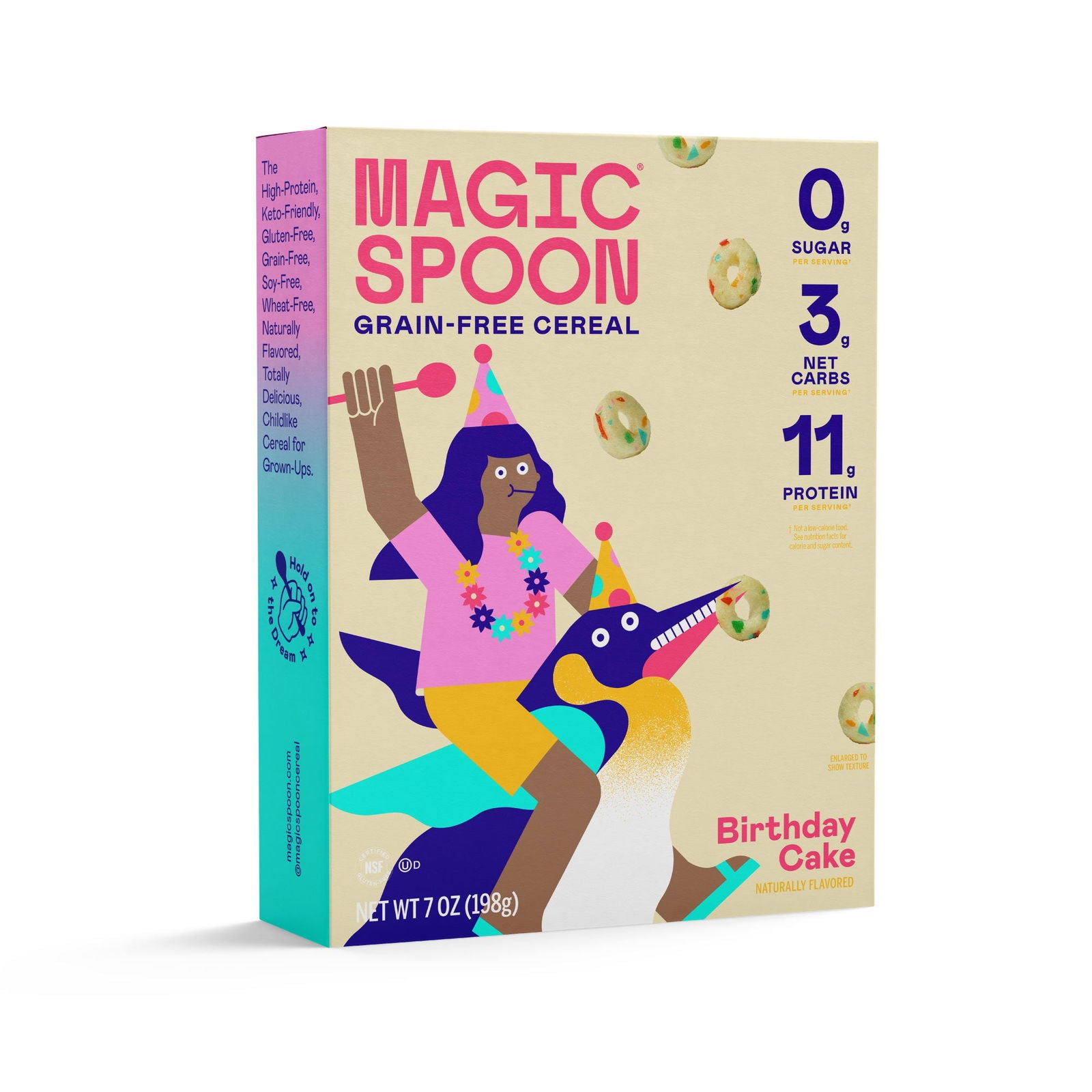 Magic Spoon Keto Protein Cereal (1 box) — Birthday Cake
