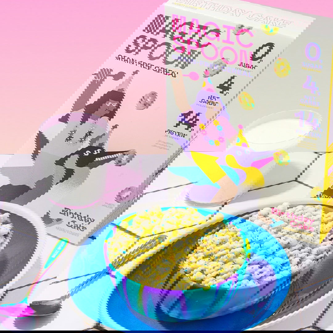 Magic Spoon Keto Protein Cereal (1 box) - Top Nutrition and Fitness Canada Birthday Cake-Frosted-Cinnamon Toast-Chocolate Chip Cookie-Cocoa