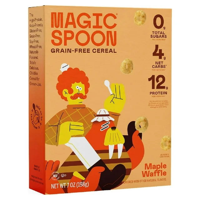 Magic Spoon Keto Protein Cereal (1 box) — Maple Waffle