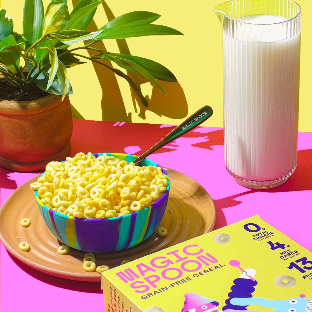 Magic Spoon Keto Protein Cereal (1 box) - Top Nutrition and Fitness Canada Birthday Cake-Frosted-Cinnamon Toast-Chocolate Chip Cookie-Cocoa