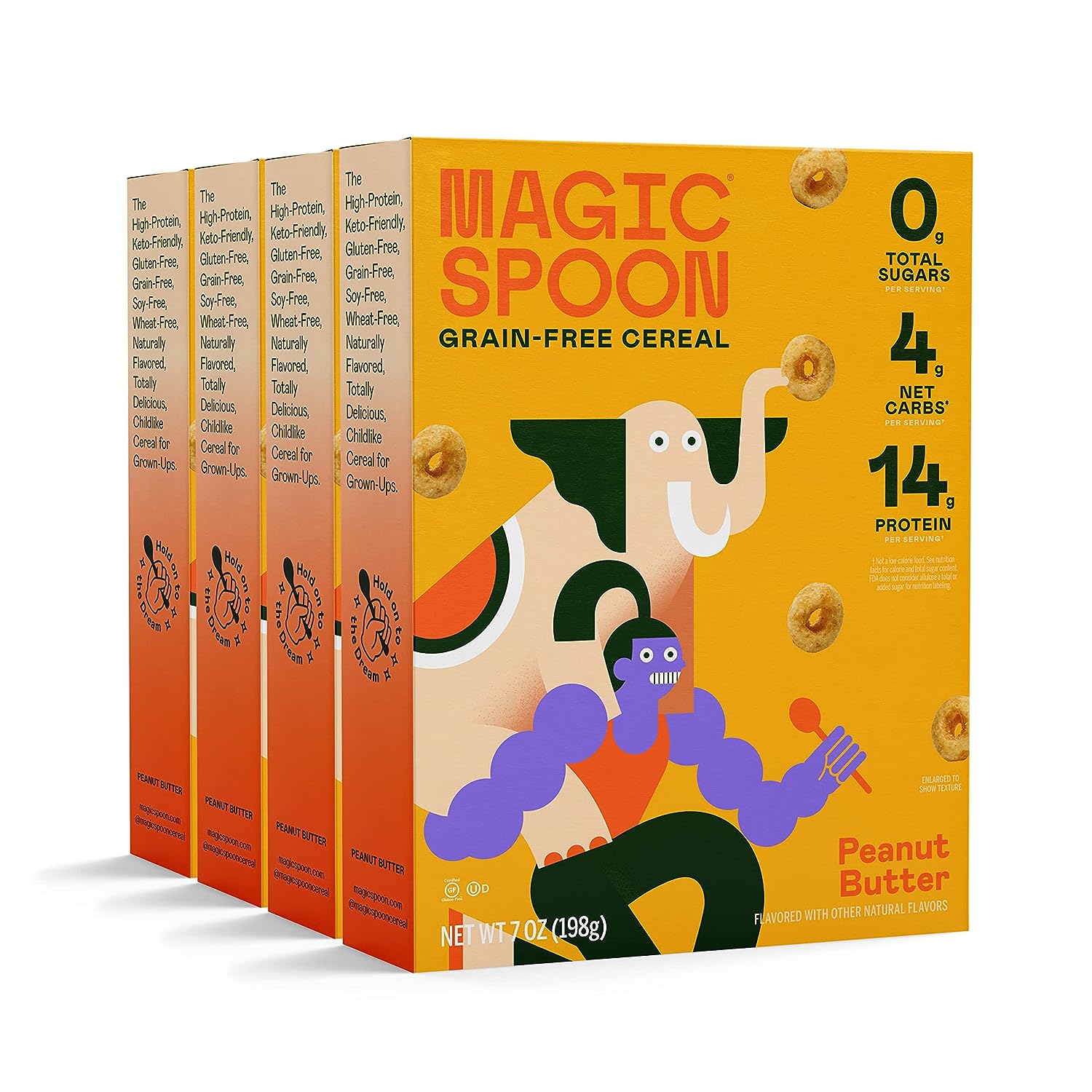 Magic Spoon Keto Protein Cereal (1 box) - Top Nutrition and Fitness Canada Birthday Cake-Frosted-Cinnamon Toast-Chocolate Chip Cookie-Cocoa