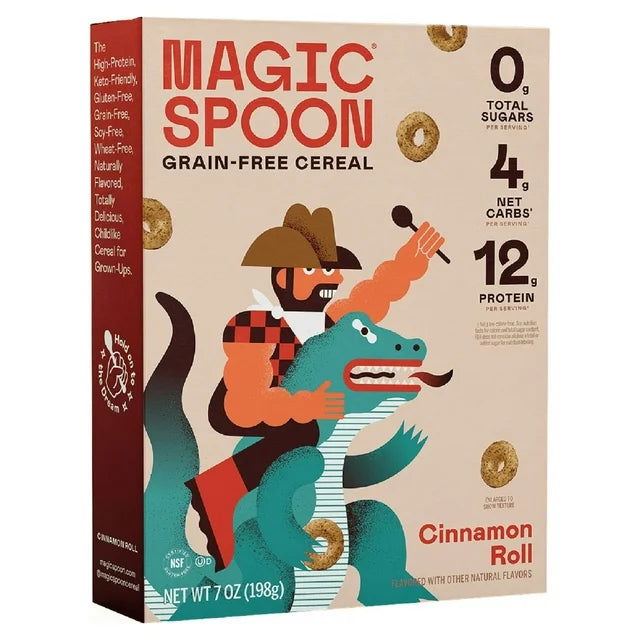 Magic Spoon Keto Protein Cereal (1 box) - Top Nutrition and Fitness Canada Birthday Cake-Frosted-Cinnamon Toast-Chocolate Chip Cookie-Cocoa