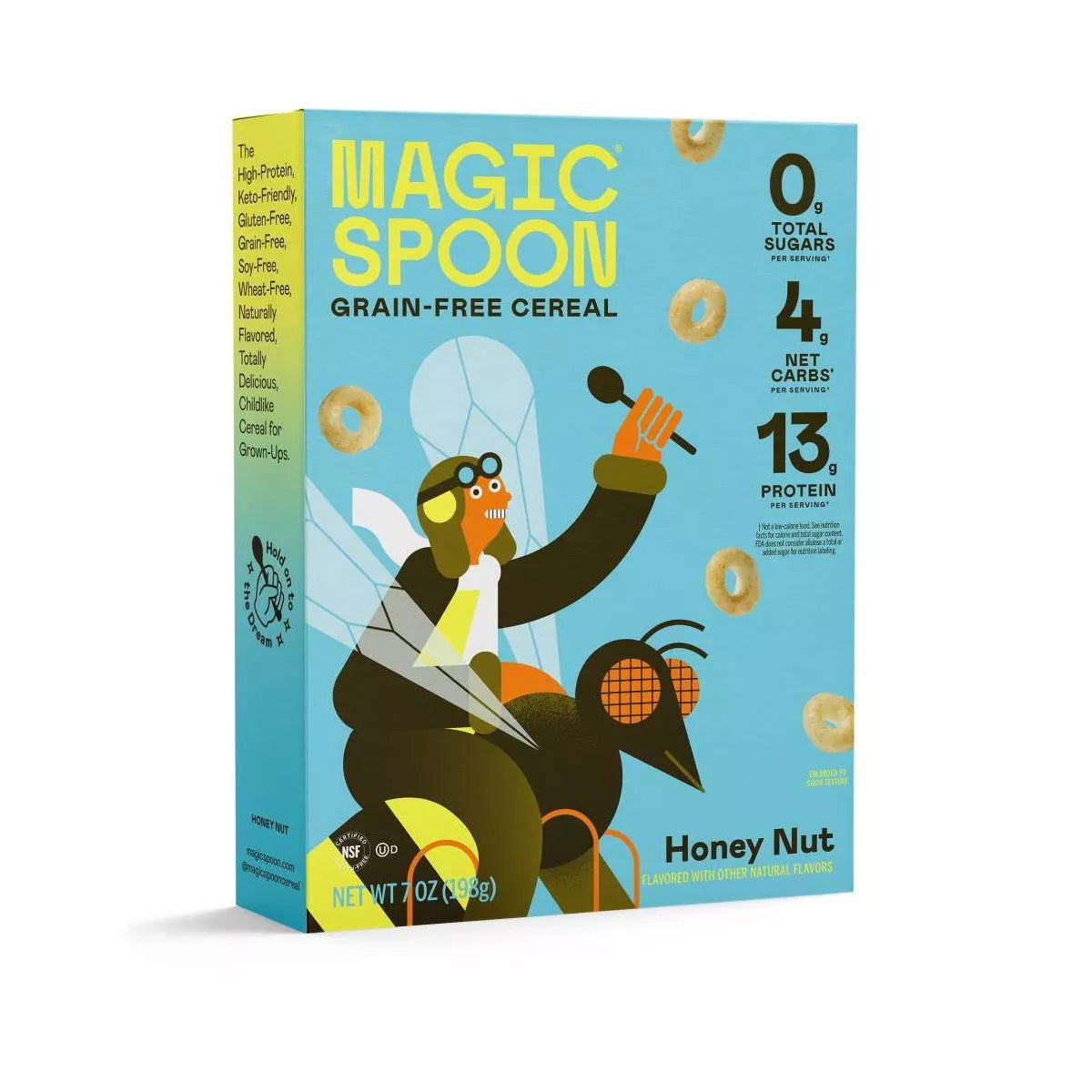 Magic Spoon Keto Protein Cereal (1 box) — Honey Nut