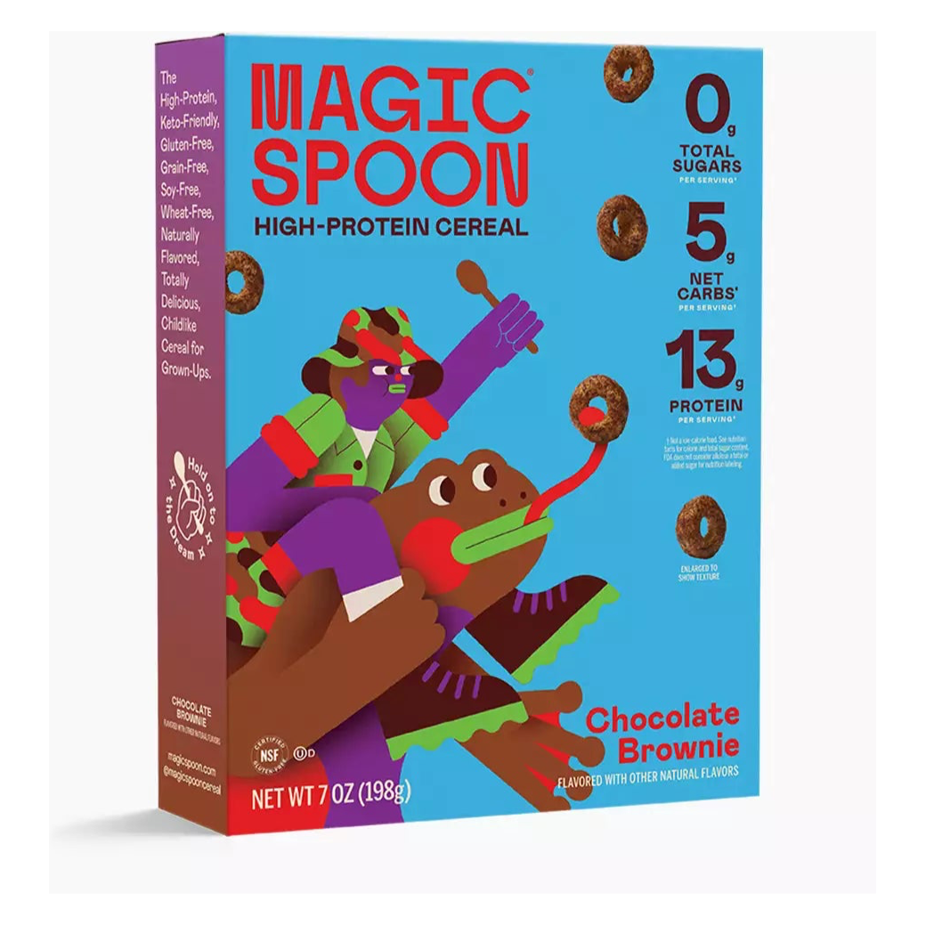 Magic Spoon Keto Protein Cereal (1 box) — Chocolate Brownie