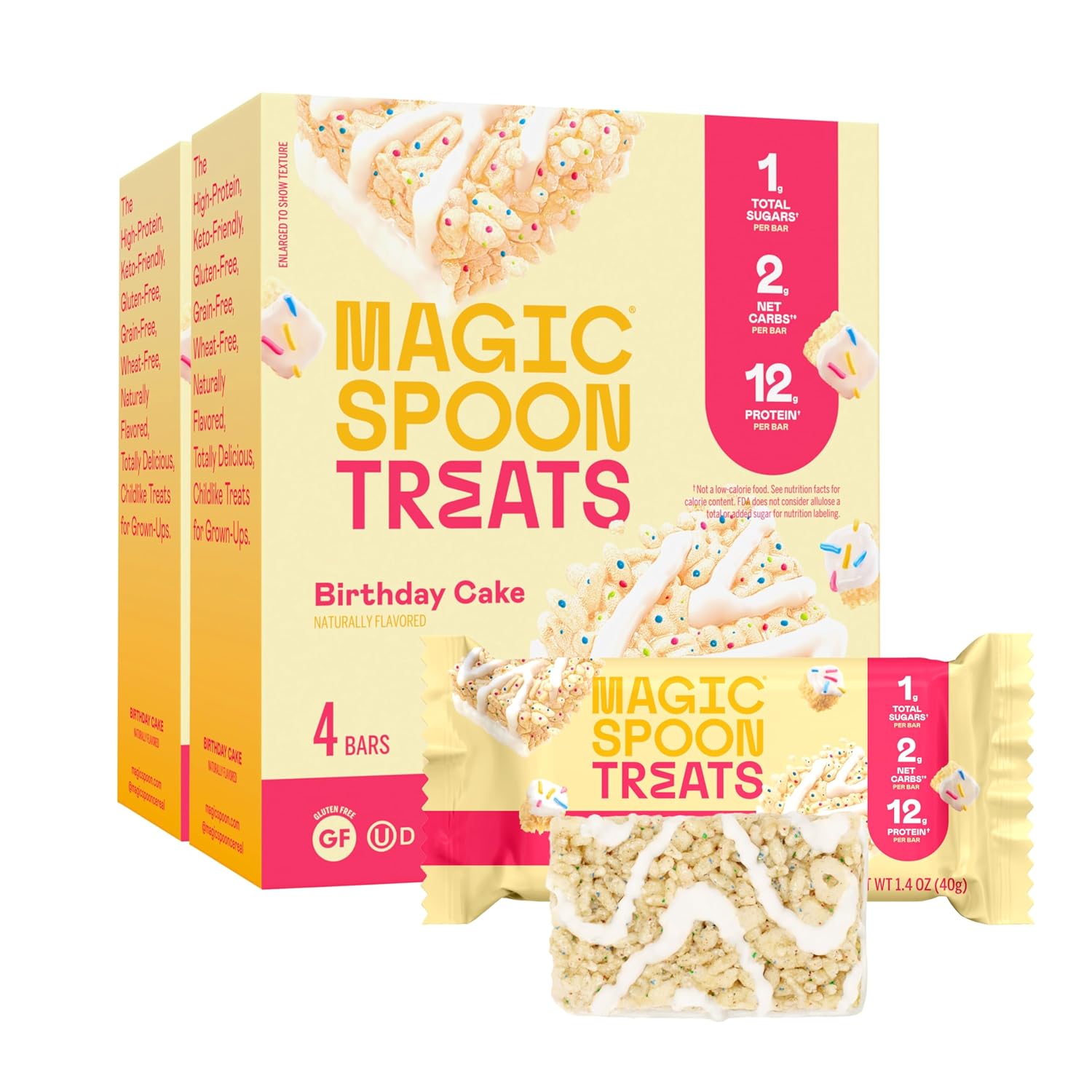 Magic Spoon Treats GF Keto Protein Bar (1 SINGLE BAR) - Top Nutrition and Fitness