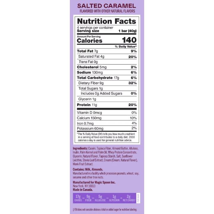 Magic Spoon Treats GF Keto Protein Bar (1 SINGLE BAR) - Top Nutrition and Fitness