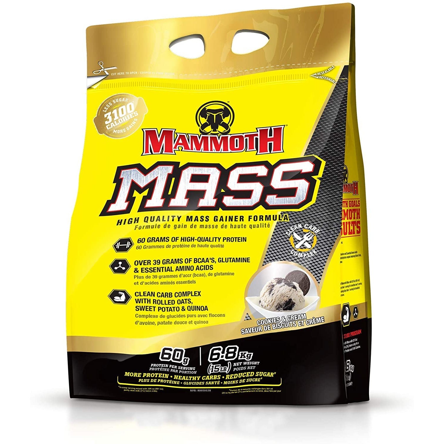 Mammoth Mass (15 lbs) - Top Nutrition and Fitness