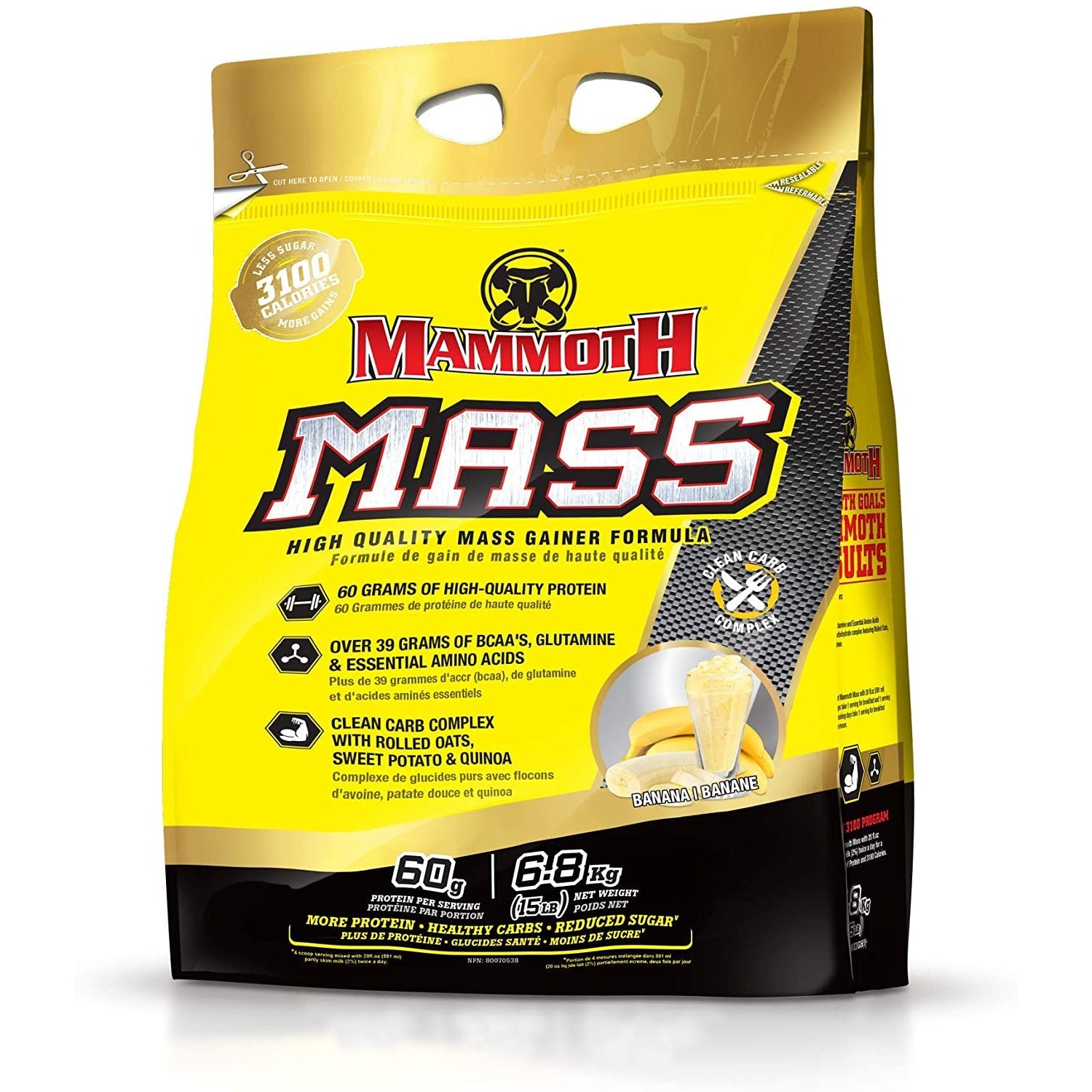 Mammoth Mass (15 lbs) - Top Nutrition and Fitness