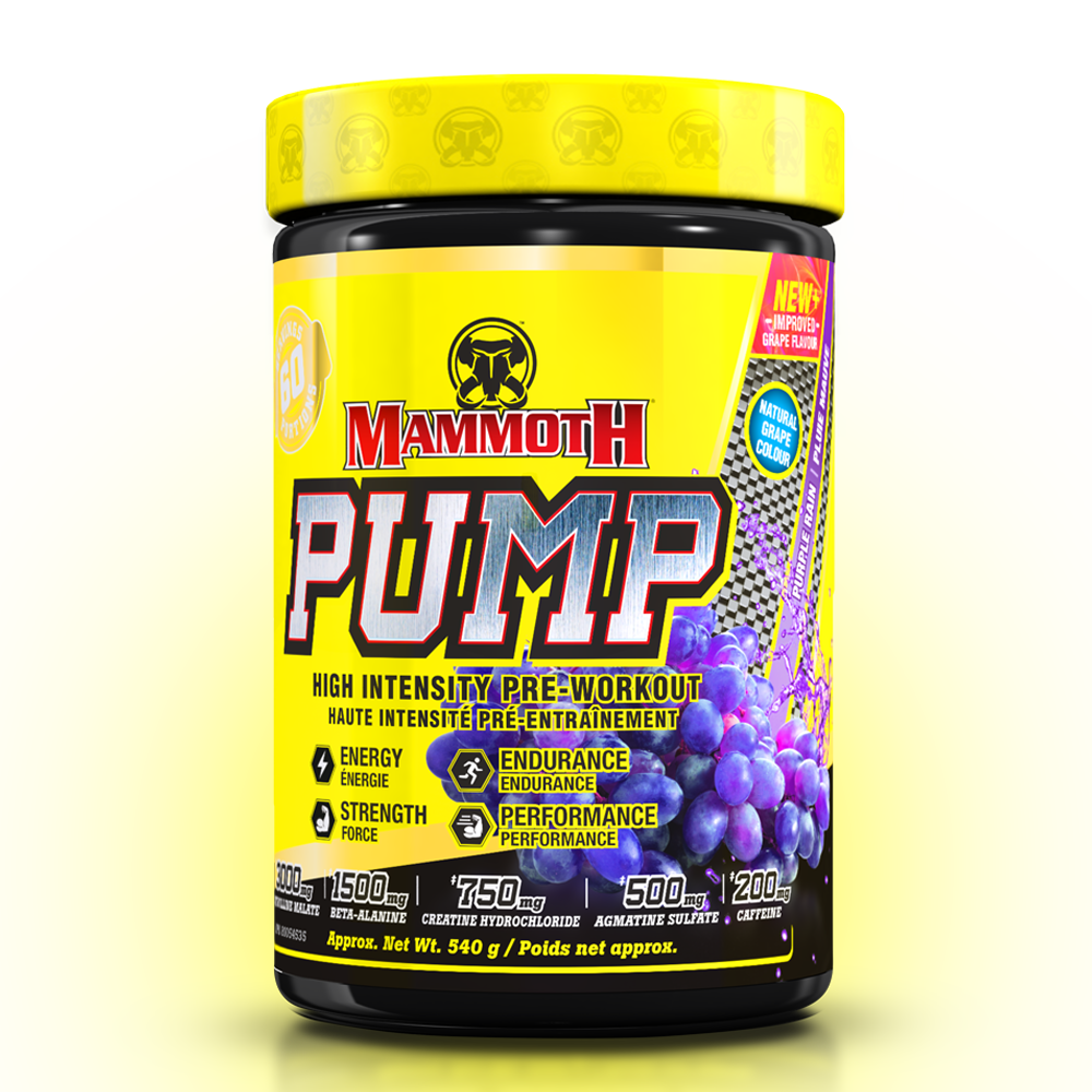 Mammoth Pump Pre-Workout (60 servings) — Purple Rain (Grape)