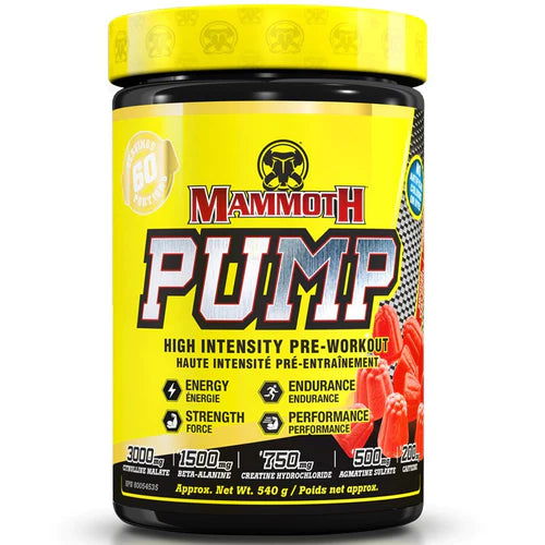 Mammoth Pump Pre-Workout (60 servings) — Swedish Very Berry