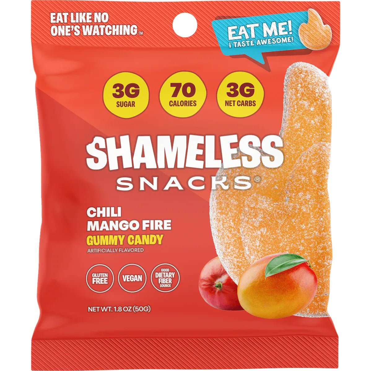 Shameless Snacks Low Sugar Vegan Gummy Candy (1 bag)