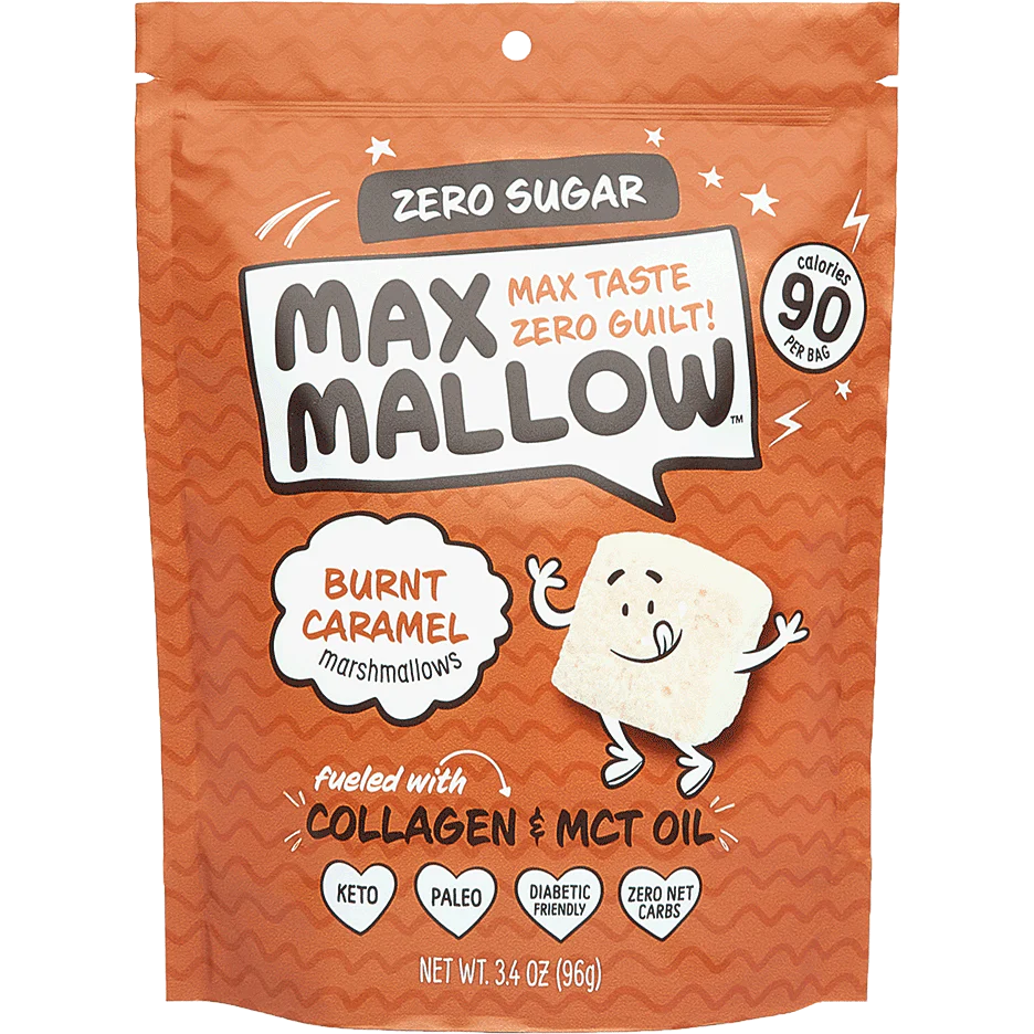 Max Sweets Max Mallow Sugar-Free Marshmallows (1 bag-6 servings) - Top Nutrition and Fitness