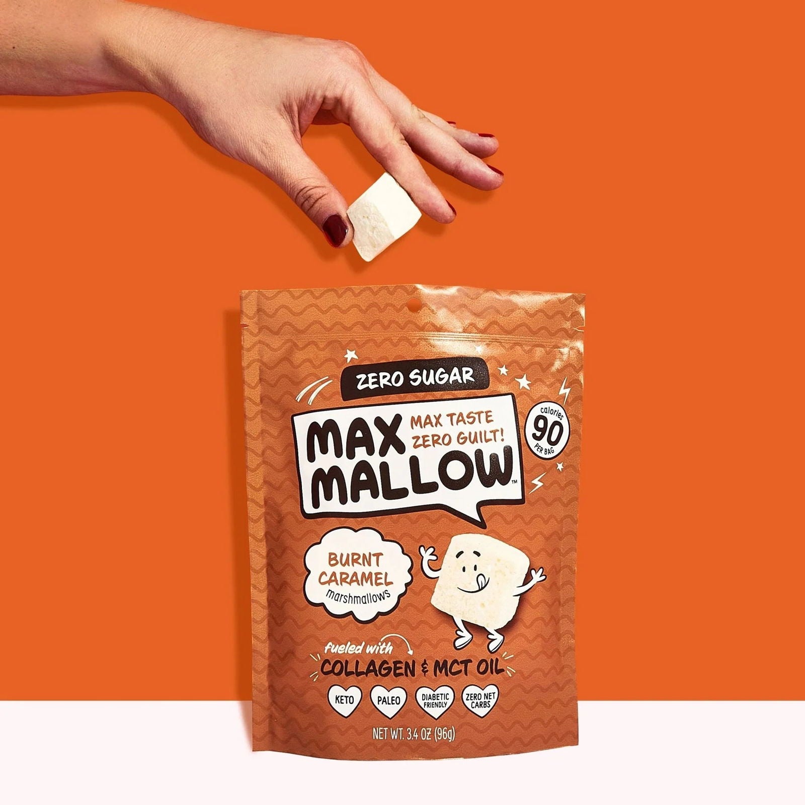 Max Sweets Max Mallow Sugar-Free Marshmallows (1 bag-6 servings) - Top Nutrition and Fitness