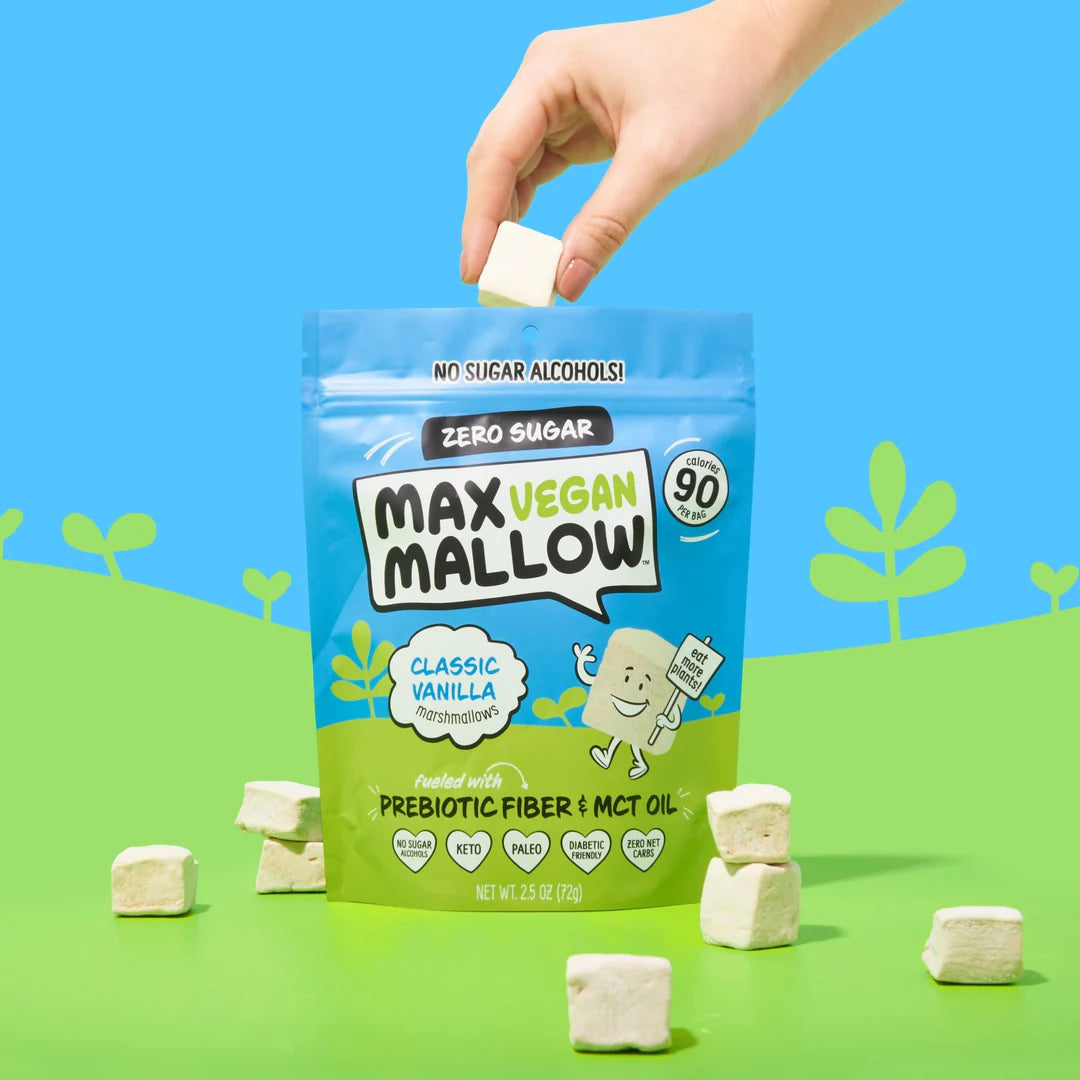 Max Sweets Max Mallow Sugar-Free Marshmallows (1 bag-6 servings) - Top Nutrition and Fitness