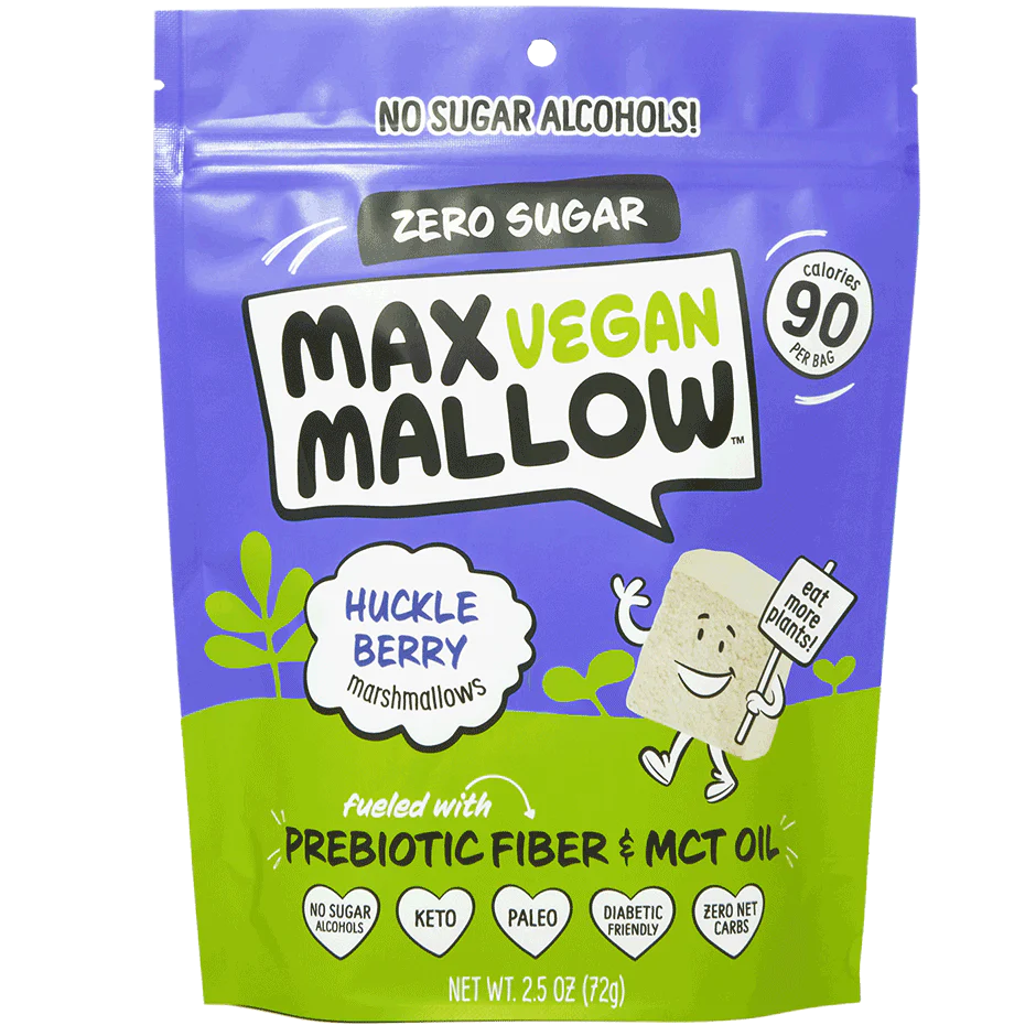 Max Sweets Max Mallow Sugar-Free Marshmallows (1 bag-6 servings) — Huckleberry VEGAN
